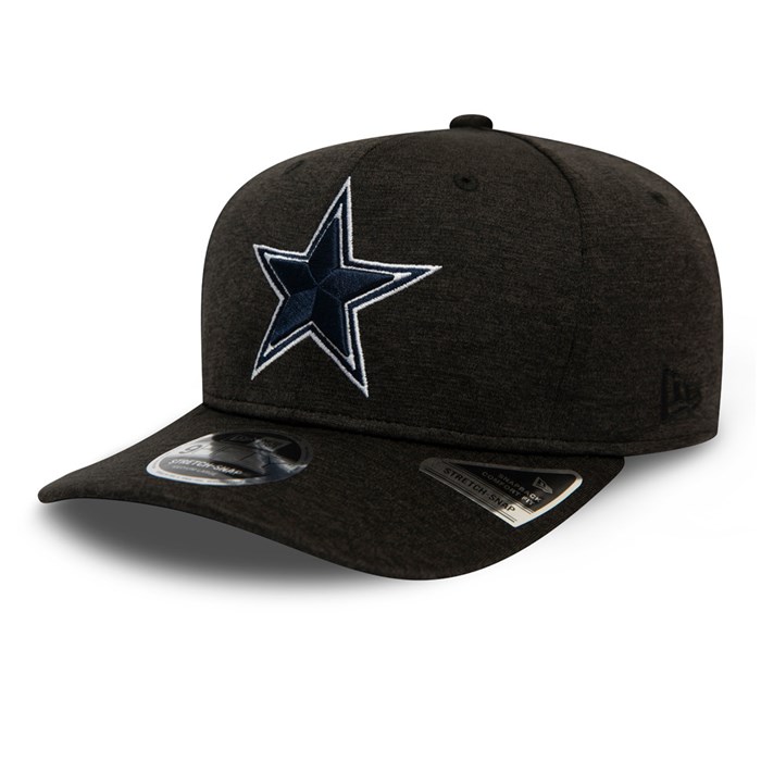 Dallas Cowboys Shadow Tech 9FIFTY Stretch Snap Lippis Mustat - New Era Lippikset Tarjota FI-201476